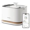 PETLIBRO Upgrade Cat Water Fountain, Cordless Cat Fountain Battery Operated, App Monitoring 3L/101oz Dockstream 2 Pet Water Fountain with Stainless Steel Tray, 5GHz WiFi Dog Water Bowl Dispenser